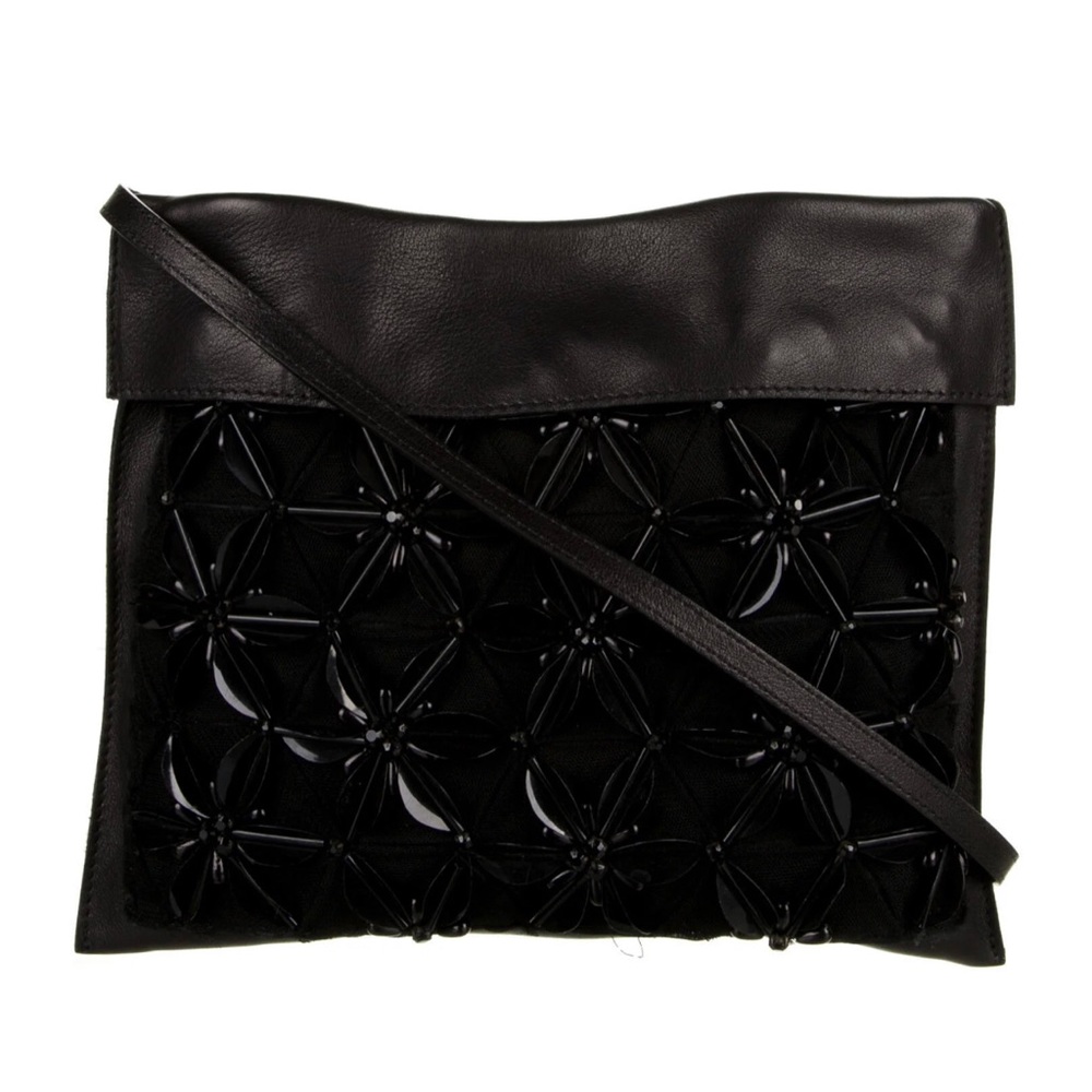 Marni Mesh Trim Leather Crossbody